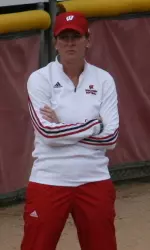 <b>Yvette Healy is in her first year as the head coach of the Badgers.</b>