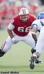 <b>Gabe Carimi is the Badgers' first consensus All-American since Joe Thomas in 2006.</b>