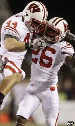 <b>Chris Borland went from celebrating a win over UNLV to watching from the sidelines because of injury.</b>