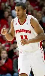 <b>Jordan Taylor's three-point play with 1:16 left was one of the night's top plays.</b>