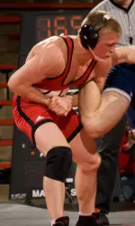 <b>Junior Andrew Howe is still in contention for his second-straight Midlands title at 165 lbs.</b>