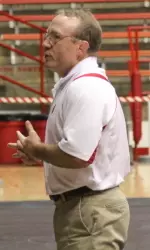 <b> Wisconsin head coach Barry Davis and the wrestling team host two duals at the UW Field House this weekend </b>