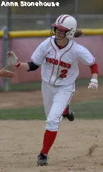<b>Whitney Massey hit her first career home run on Saturday.</b>