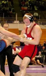 <b>Sophomore Andrew Howe recorded his 10th major decision and 26th victory of the 2009-10 season againsr Michigan.</b>