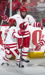 <b>Jasmine Giles had two goals and an assist in Friday's win over Minnesota. </b>