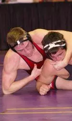 <No. 7 junior Trevor Brandvold won his ninth-straight match against Northwestern.</b>