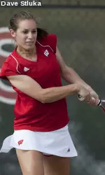 Hannah Berner earned wins in doubles and singles competition as UW defeated Western Michigan 6-1