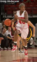 Sophomore Anya Covington had a career-high 19 points against Michigan.