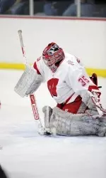 <b> Alannah McCready finished with 29 saves for Wisconsin </b>