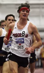 <b>Senior Jack Bolas anchored the Badgers to a Big Ten title in the distance medley relay</b>