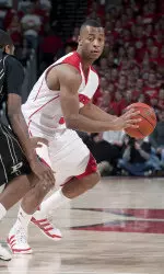 <b>Hughes leads the Badgers with 15.5 points per game.</b>