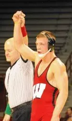 <b>Sophomore Andrew Howe claimed his eighth major decision of the year against Purdue.</b>