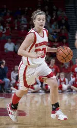 Junior Alyssa Karel led the Badgers with 13 points.