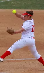 <b>Senior pitcher Letty Olivarez struck out a season-high eight batters.</b>