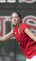<b>Alaina Trgovich picked up UW's first singles win of the day. </b>