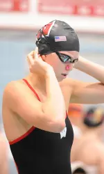 <b>Maggie Meyer earned All-America honors in a pair of events Friday</b>