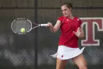 <b> Freshman Hannah Berner continues to lead the team with a 11-3 singles record after a win on Friday <b>