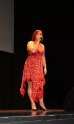 <b> Alannah McCready, a goaltender on the women's hockey team, returns for another performance at this year's Buckinghams.</b>