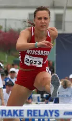 <b>Junior Egle Staisiunaite anchored the Badgers to a fourth-place finish in the shuttle hurdle relay and placed 10th in the 400-meter hurdles</b>