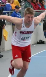 <b>A day after helping the Badgers to a runner-up finish in the 4x200-meter relay at the Drake Relays, Grant Bughman scored a win in the 400-meter hurdles in Whitwater</b>