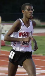 <b>Freshman Mohammed Ahmed claimed the Badgers' first Big Ten title in the 10,000 meters since 2005 on Friday</b>