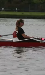<b>Vicky Opitz rows in a recent practice</b>