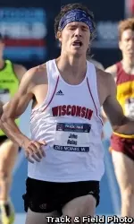 <b>Senior Jack Bolas advanced to Sunday's final in the 1,500 meters with his run Friday</b>