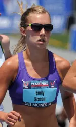 <b>Incoming UW freshman Emily Sisson clocked a national high school record on her way to a sixth-place finish Wednesday at the 2010 IAAF World Junior Championships</b>