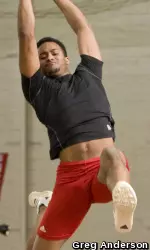 <b>Japheth Cato posted the best mark in three of the four events contested Friday.</b>