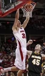 <b>Leuer is one of six Big Ten players on the Wooden Midseason List.</b>