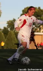 <b>Alev Kelter recorded a team-high three shots on goal in last season's 0-0 draw with Purdue.</b>