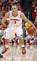 <b>Ben Brust led the Badgers with 25 points and seven 3-pointers</b>