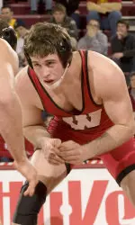 <b>Senior Ben Jordan is one of four Badgers still competing at the Cliff Keen Invitational.</b>