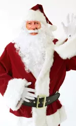 <b>Coach Pete Waite as Santa Claus.</b>