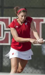 <b>Senior Jessica Seyferth and doubles partner sophomore Hannah Berner are now 13-1 in doubles play this season.</b>