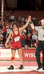 <b>Redshirt sophomore Tyler Graff is one of three Badgers battling for a Big Ten title.</b>