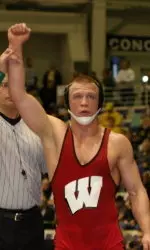 <b>Junior Andrew Howe is the first Badger to become a three-time Big Ten Championship since current associate head coach Donny Pritzlaff.</b>