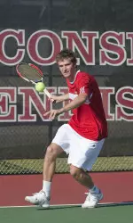 <strong> Senior Marek Michalicka earned his fourth straight singles win on Sunday bringing his record to an impressive 14-4. <strong>