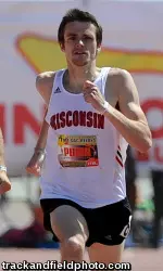 <b>Zachary Mellon finished second in his second 800 meters race in as many days.</b>
