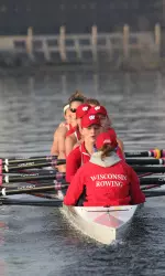 <b>The varsity eight practicing on Lake Mendota</b>