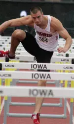 <b>Junior David Grzesiak battled back for a third-place finish in the decathlon.</b>
