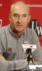 <b>Head coach Mick Byrne met with the media Monday to discuss Sunday's Big Ten championship.</b>