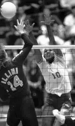 <b>Arlisa Hagan in action in 1990.</b>