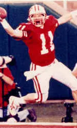<b>QB Darrell Bevell's 21-yard scramble gave Wisconsin a 21-10 lead over UCLA in the 1994 Rose Bowl.</b>