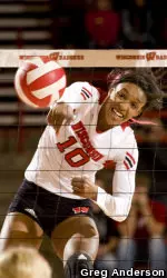 <b>Alexis Mitchell is one of three seniors on the 2012 Badger squad.</b>