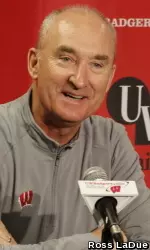 <b>Badgers coach Mick Byrne met with the media Monday to discuss Saturday's 2012 NCAA Championship.</b>