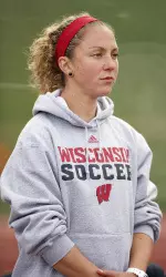 <b>Carmelina Moscato has spent the last three months as an assistant coach on the Badgers women's soccer staff.</b>