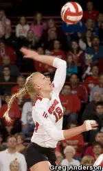 <b>Julie Mikaelsen ranked third on the team with 2.63 kills per set in 2012.</b>