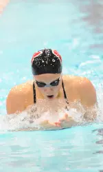 <b>Senior Paulina Gralow took home two events for Wisconsin Thursday.</b>