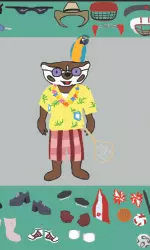 <b>Mix and match costumes with Paper Doll Bucky</b>